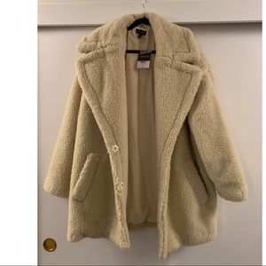 TOPSHOP cocoon teddy jacket